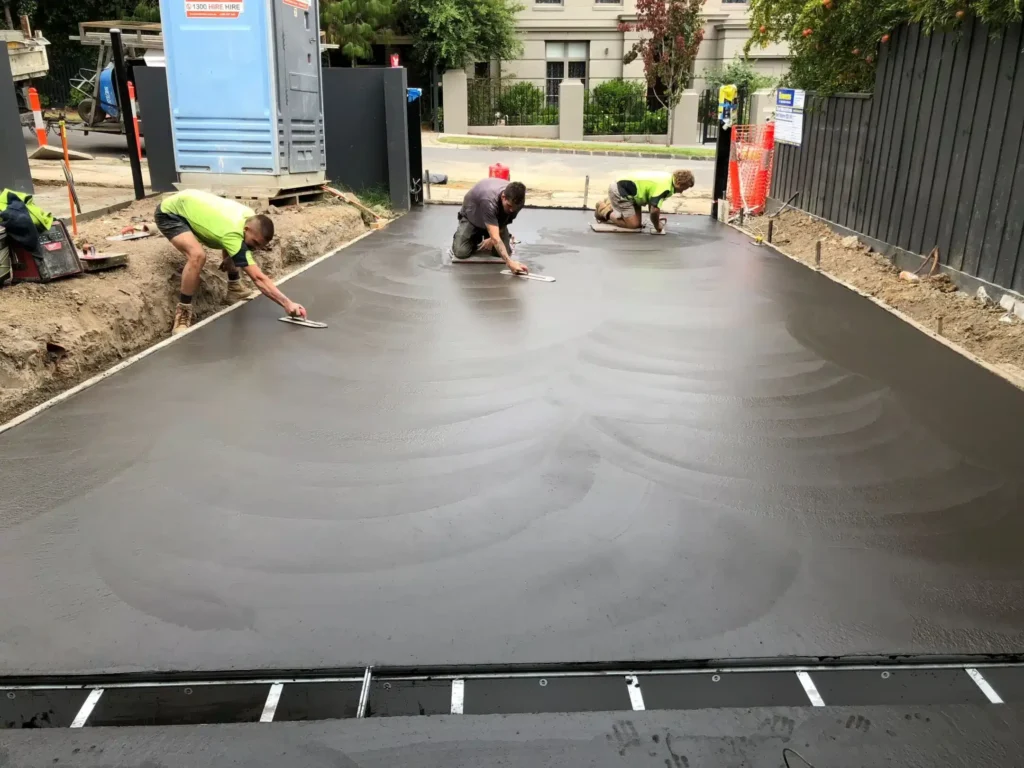 Rodney Concrete driveways installed with a smooth and reliable process.